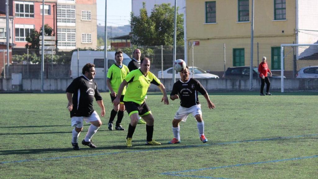 Partido de la Liga de Veteranos de Ourense.
