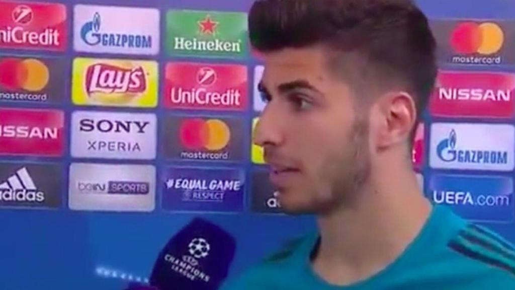 Asensio en zona mixta