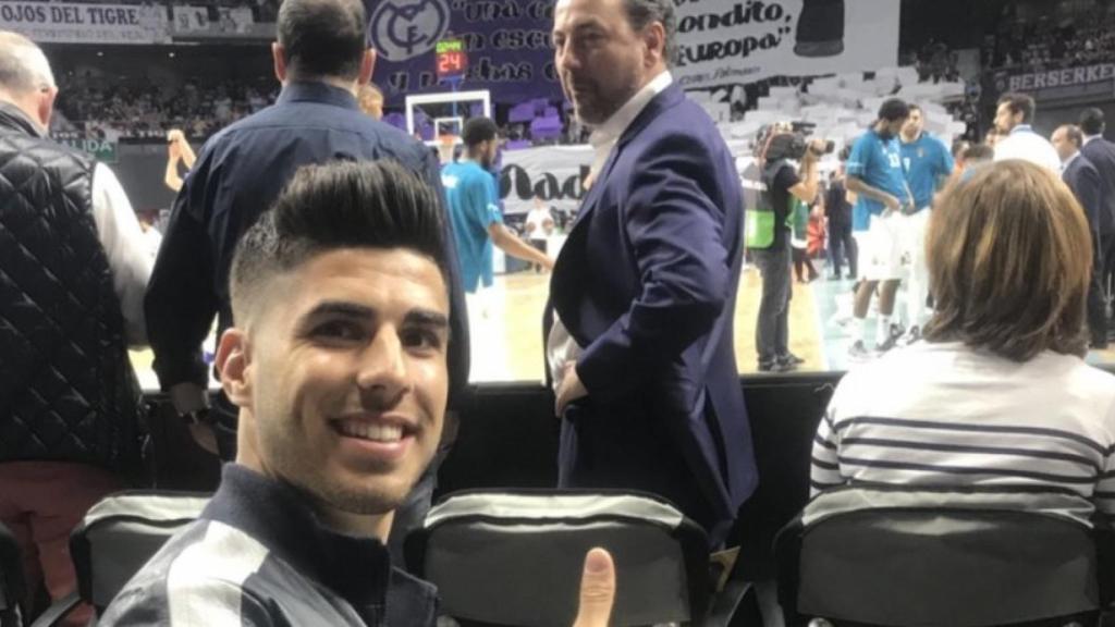 Asensio apoya al Real Madrid en el cuarto partido ante Panathinaikos. Foto: Twitter (@RMBaloncesto)