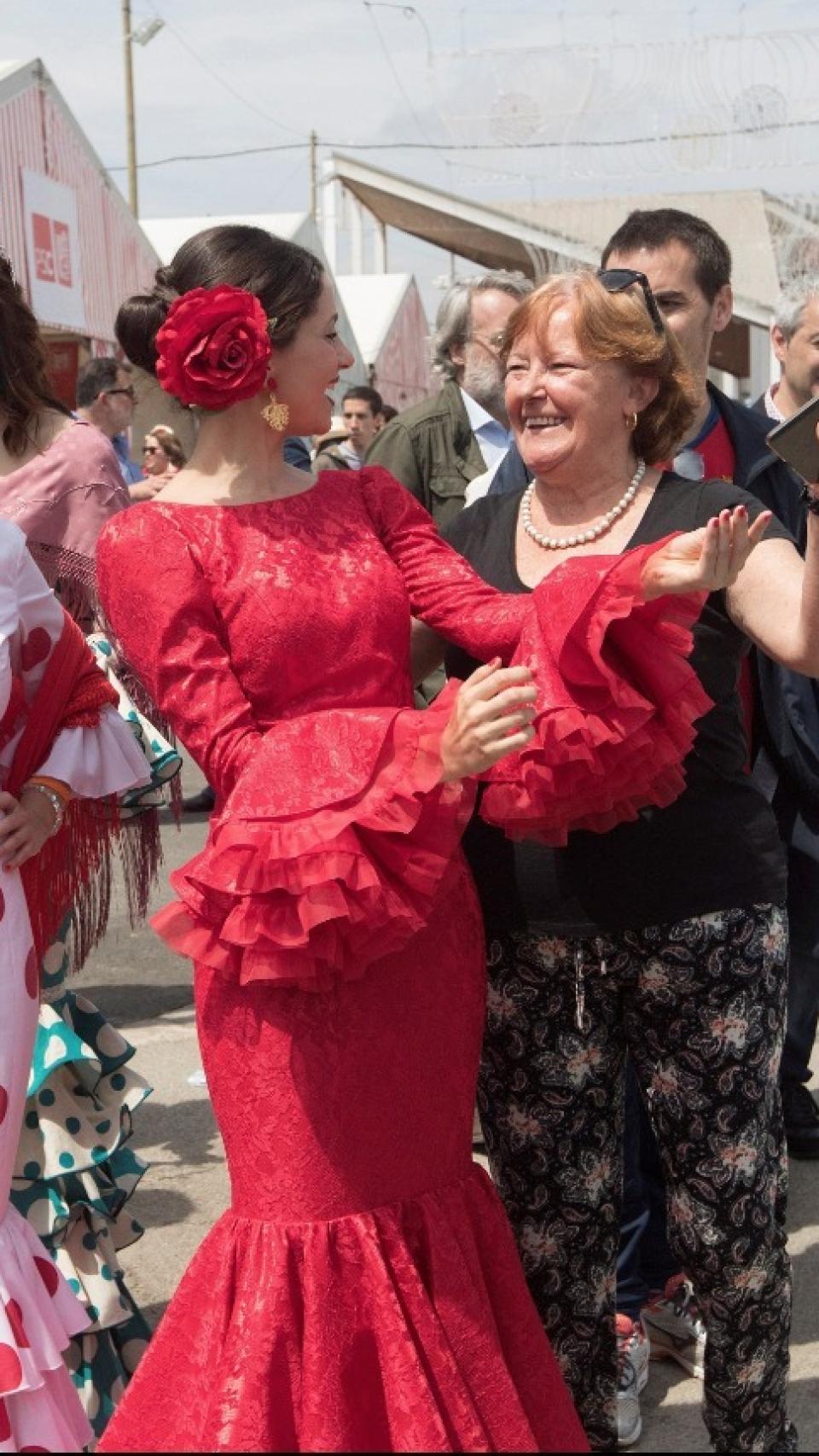 Inés en la Feria.