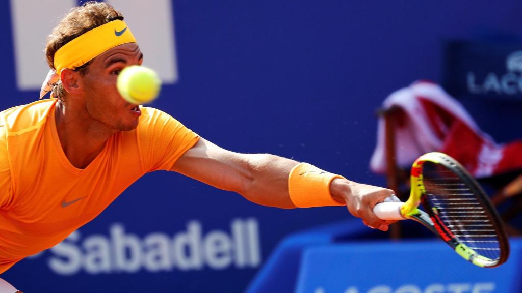 Nadal, durante las semifinales del Conde de Godó.
