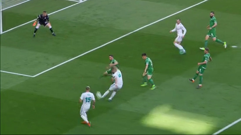 Posición legal de Bale en el gol del Madrid ante el Leganés
