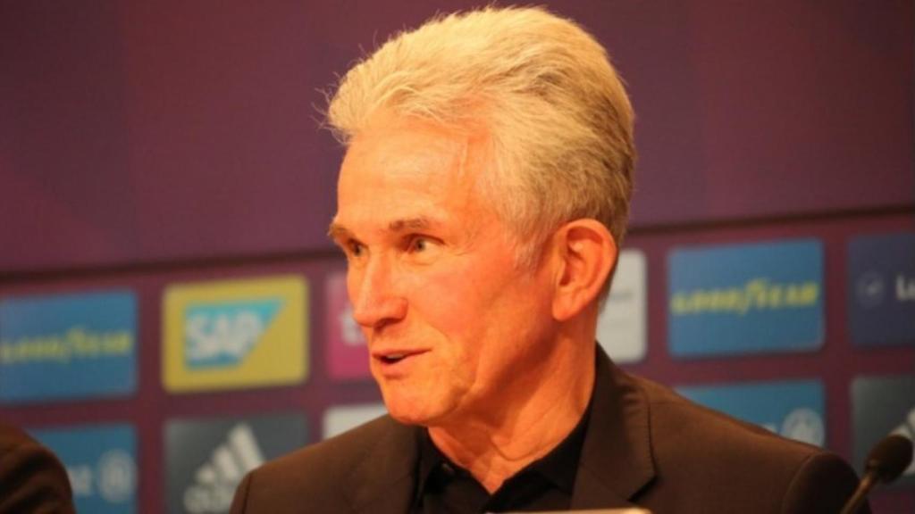 Heynckes, en rueda de prensa. Foto: Twitter (@FCBayern)