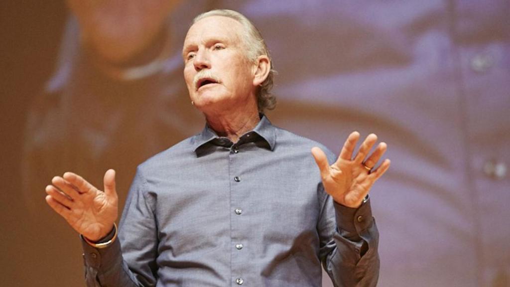 Victor Lund, presidente y consejero delegado de Teradata en el evento Teradata Universe 2018 en Londres.