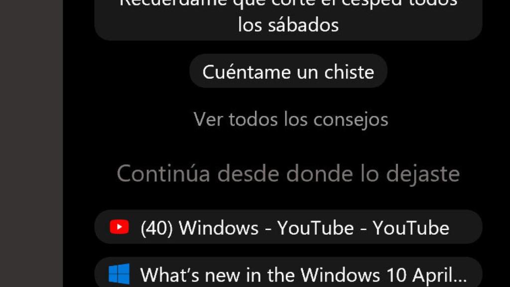 Cortana en Windows 10