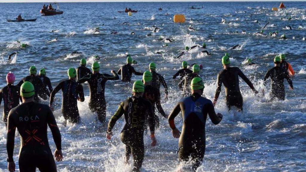 Imagen de una prueba de triatlón.