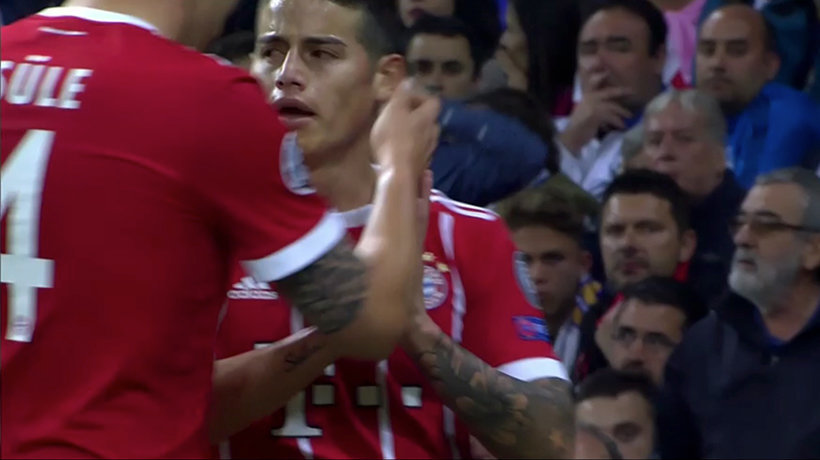 James marca y pide perdón a la afición del Real Madrid