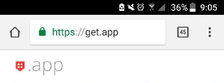 google dominio app tld get