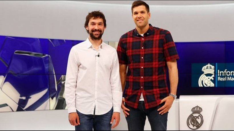 Sergio Llull y Felipe Reyes, en Realmadrid TV.