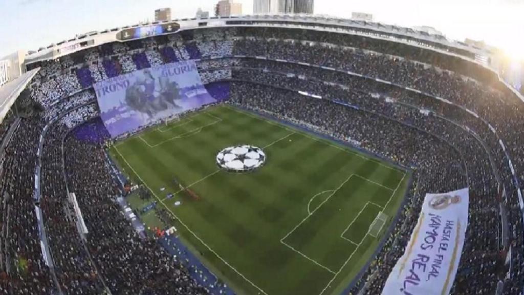 Así lucía el Santiago Bernabéu.