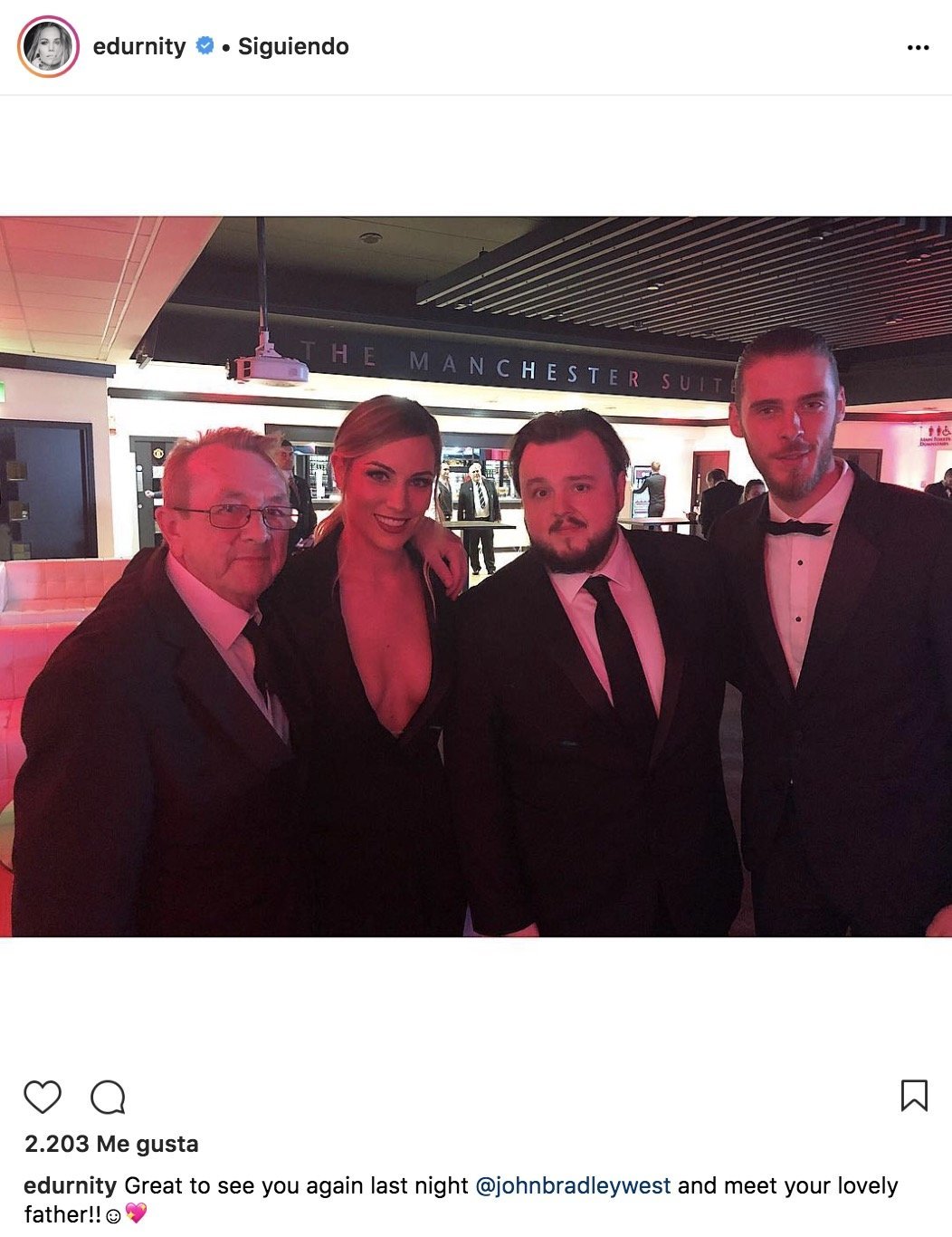 Edurne y David de Gea