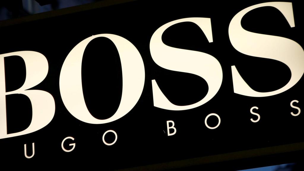 Logo de la firma de moda Hugo Boss.