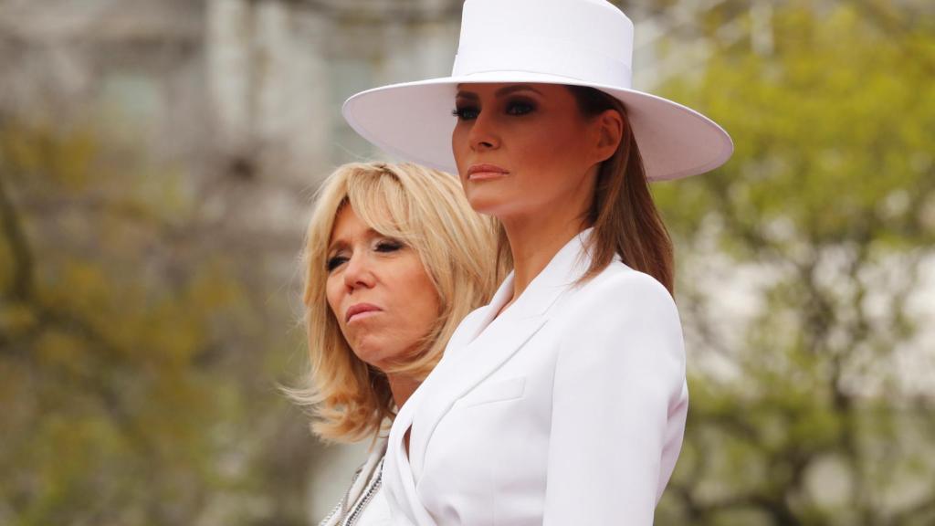 Melania Trump y Brigitte Macron