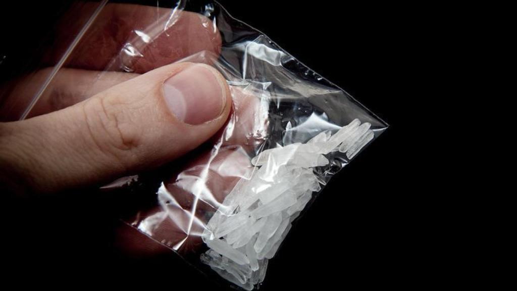 Una bolsita de metanfetamina.