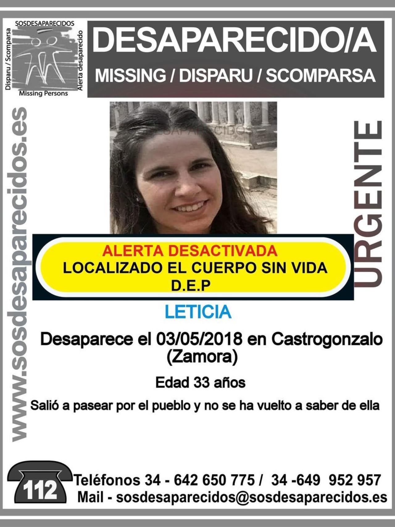 La familia anunció a través de las redes sociales el hallazgo sin vida de la joven.