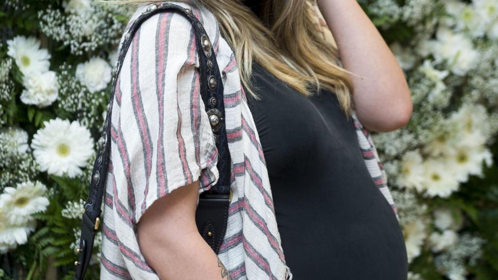 Laura Matamoros, en el último acto público al que acudió antes de dar a luz.