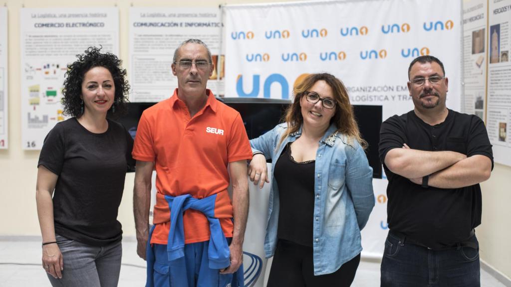 Alumnos del curso de repartidor de paquetería.