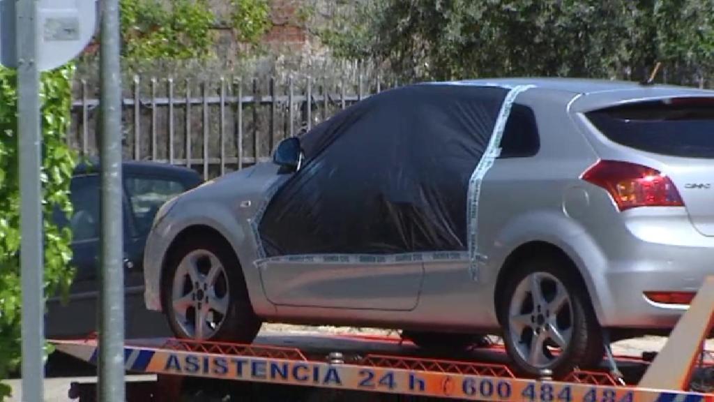 El coche en el que han sido tiroteados