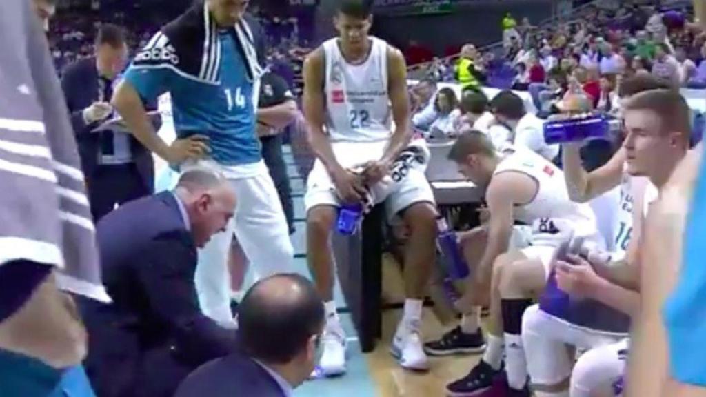 La bronca de Laso a sus jugadores contra el Gipuzcoa Basket