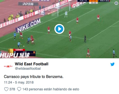 El tuit madridista de Carrasco que ha encendido a los atléticos