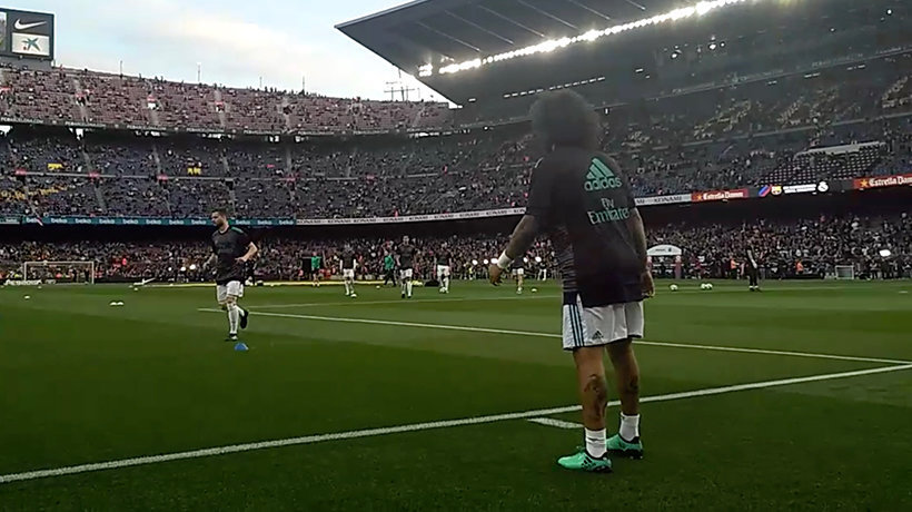 Marcelo, insultado durante el calentamiento