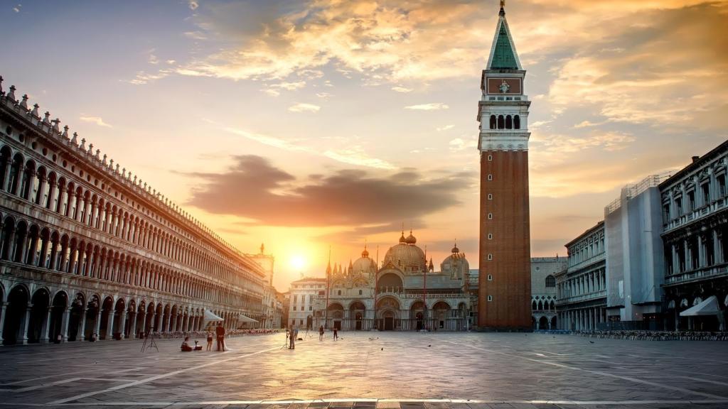 Plaza de San Marcos, con la Basílica, el Campanile y las Procuradurías.
