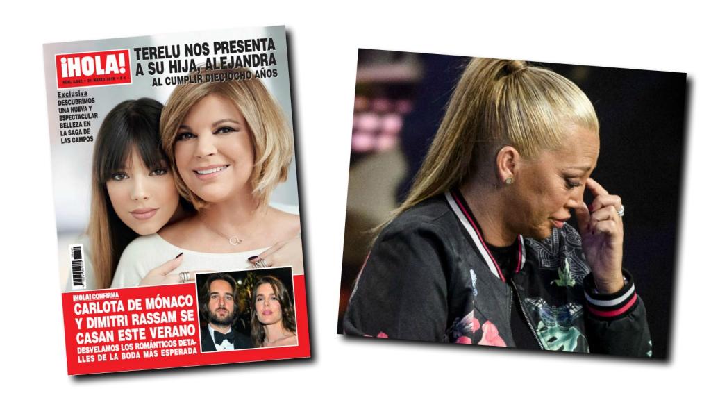 Terelu y su hija en portada, frente a la preocupación de Belén.