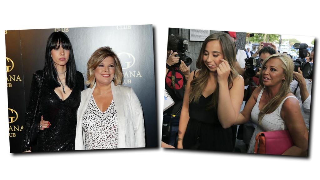 En sus respectivas fiestas de cumpleaños las jóvenes mostraron semblantes muy diferentes.