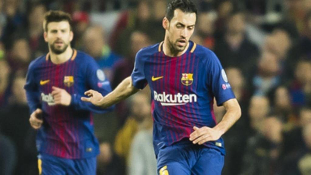 Sergio Busquets durante un partido (@FCBarcelona_Es)
