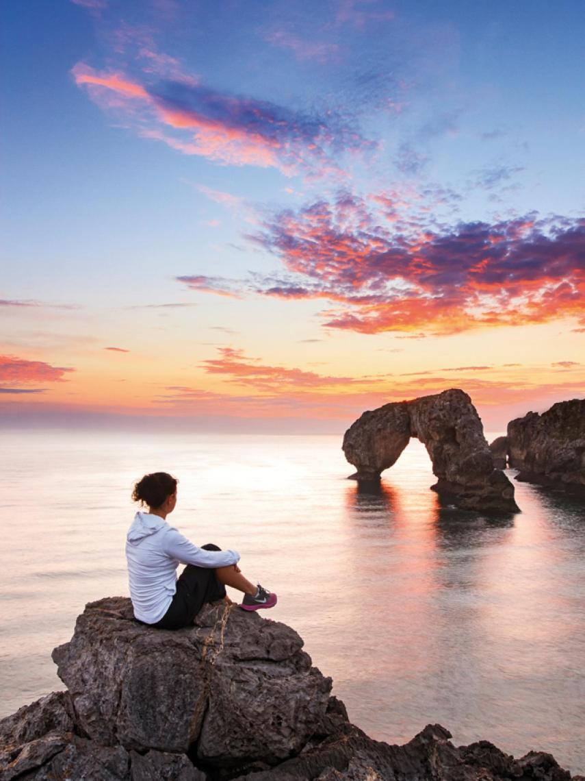 Playa de la Huelga, en Llanes.