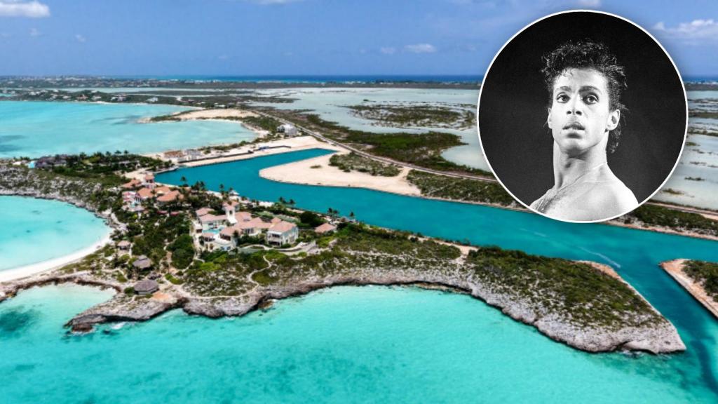 La isla privada de Prince en el Caribe en un montaje.