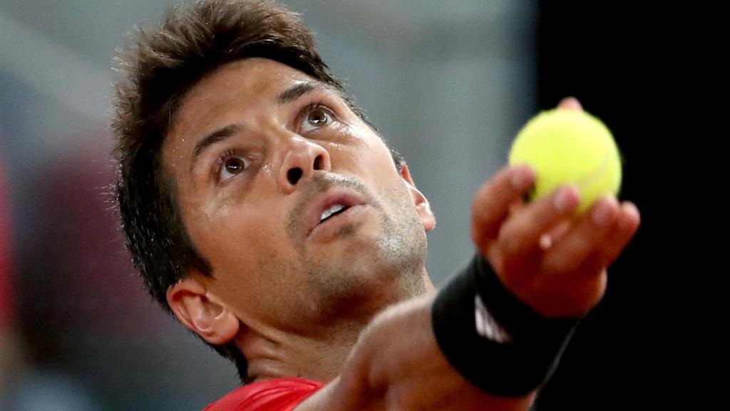 Fernando Verdasco, en su partido de este martes en el Mutua Madrid Open.