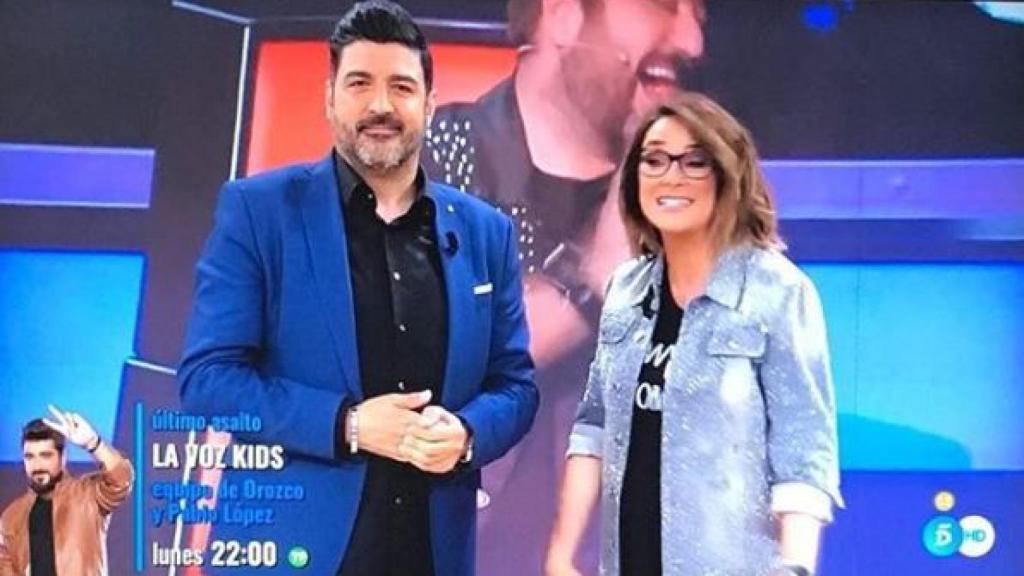 Junto a Toñi Moreno en 'Viva la vida'.