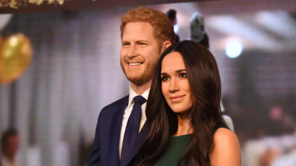 Las figuras de cera de Harry y Meghan. Gtres.