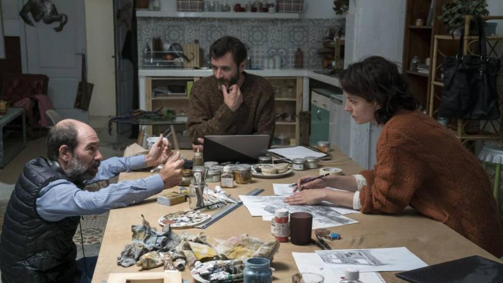 Jaime Rosales en el rodaje de Petra.