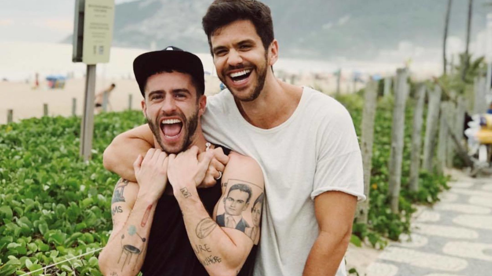 Pelayo Díaz junto a Andy McDougall. Redes sociales.