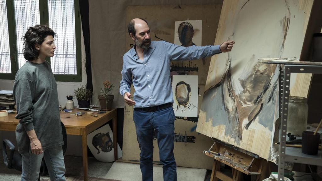 Jaime Rosales en el rodaje de Petra.