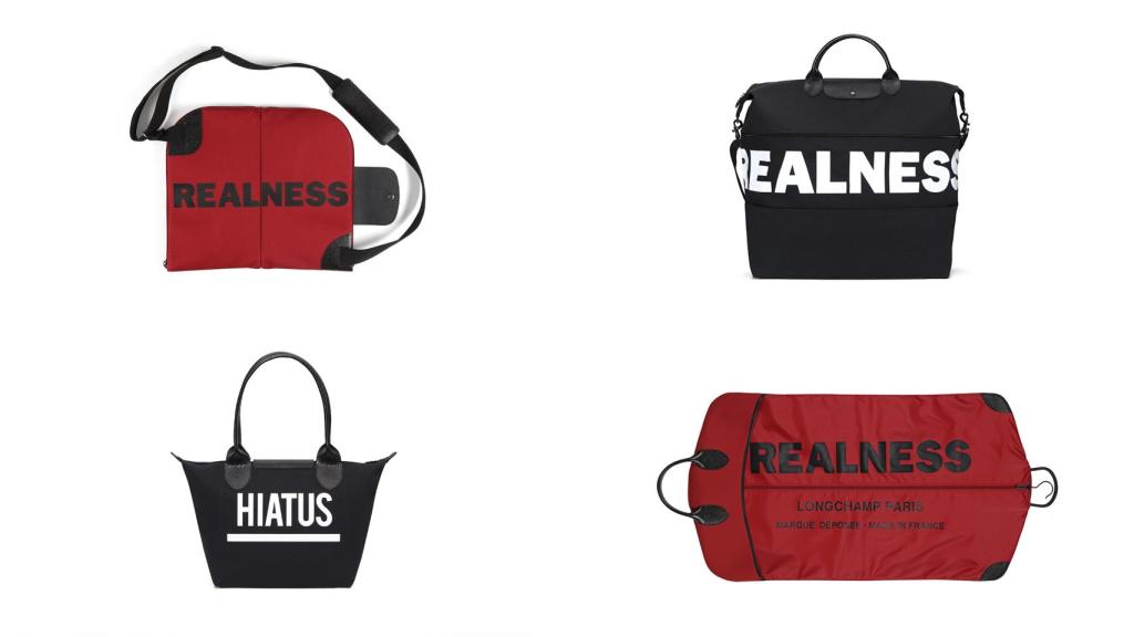 Distintos modelos de la colección cápsula de Oliver para Longchamp.