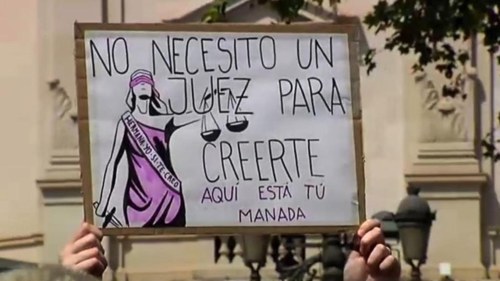Una de las manifestaciones ciudadanas contra 'la Manada'.
