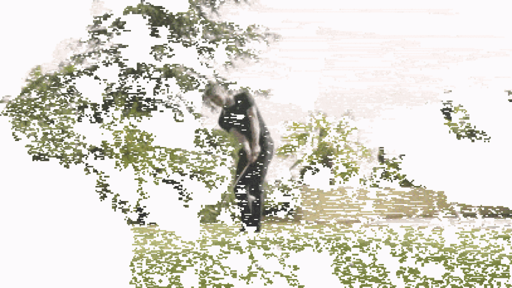 Gareth Bale jugando al golf