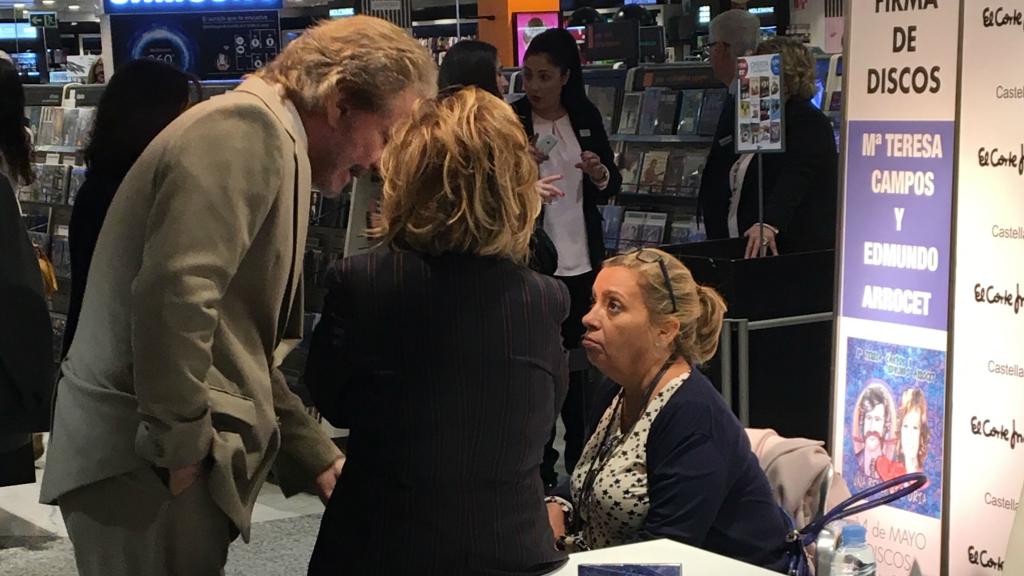 María Teresa Campos, Edmundo Arrocet y Carmen Borrego.