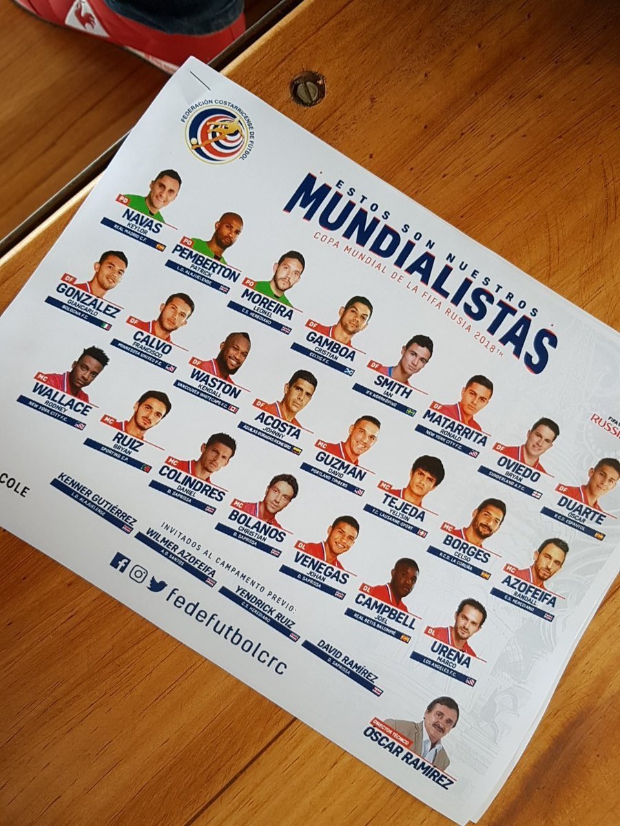 Keylor, en la lista definitiva de Costa Rica para el Mundial