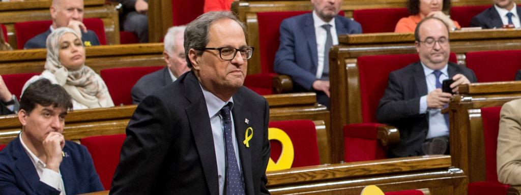 El candidato de JxCat a ser investido presidente de la Generalitat, Quim Torra