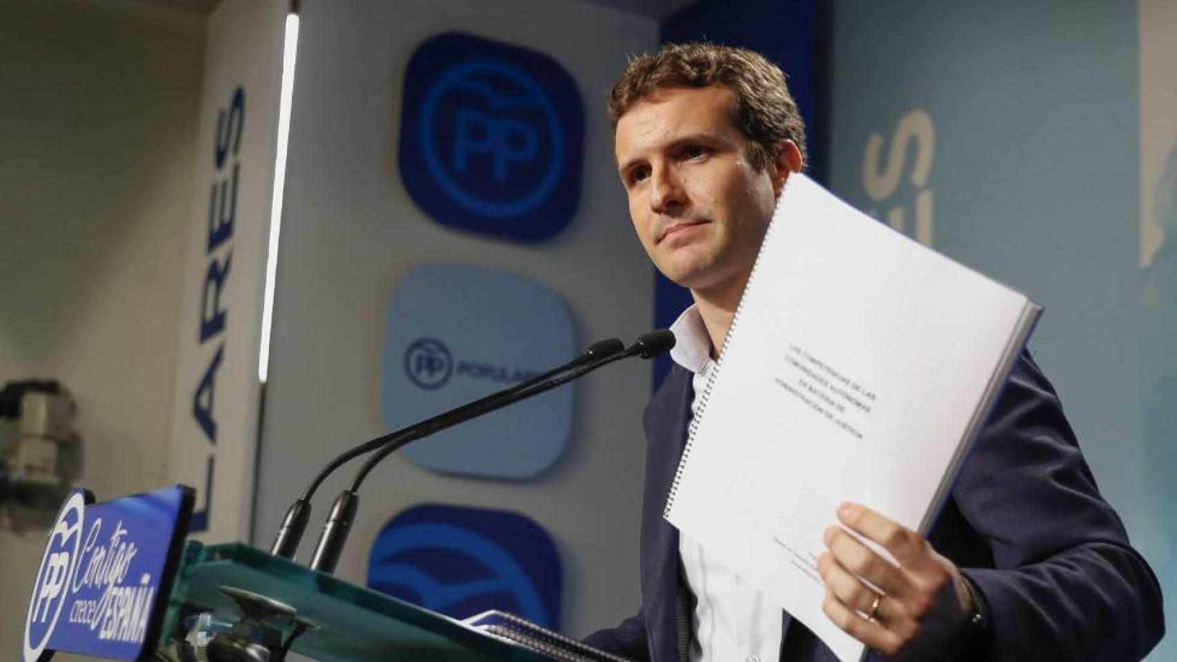 El vicesecretario general de Comunicación del Partido Popular, Pablo Casado