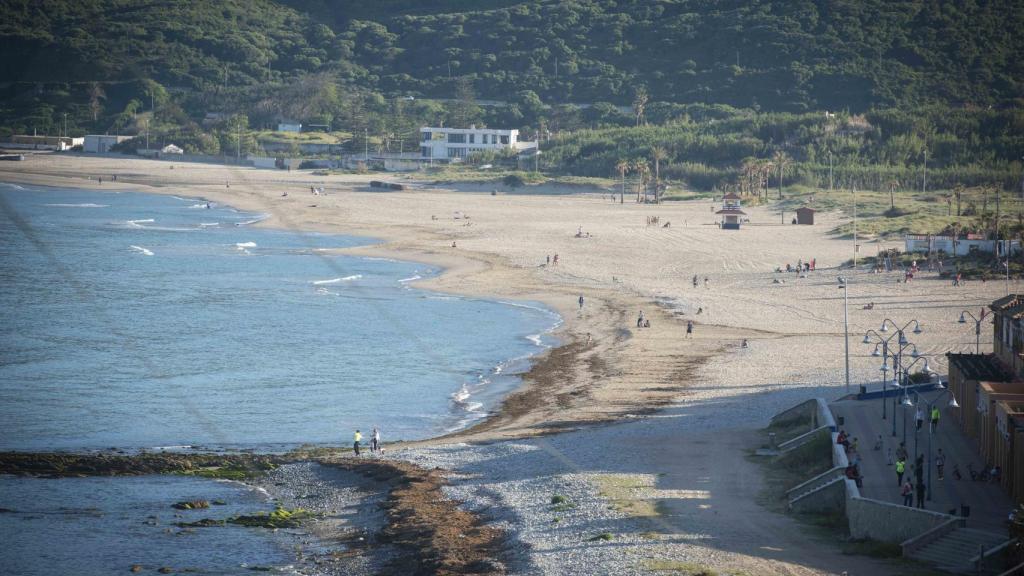 Playa de Getares (Algeciras, Cádiz) en la que se produjo el accidente entre ambas embarcaciones.
