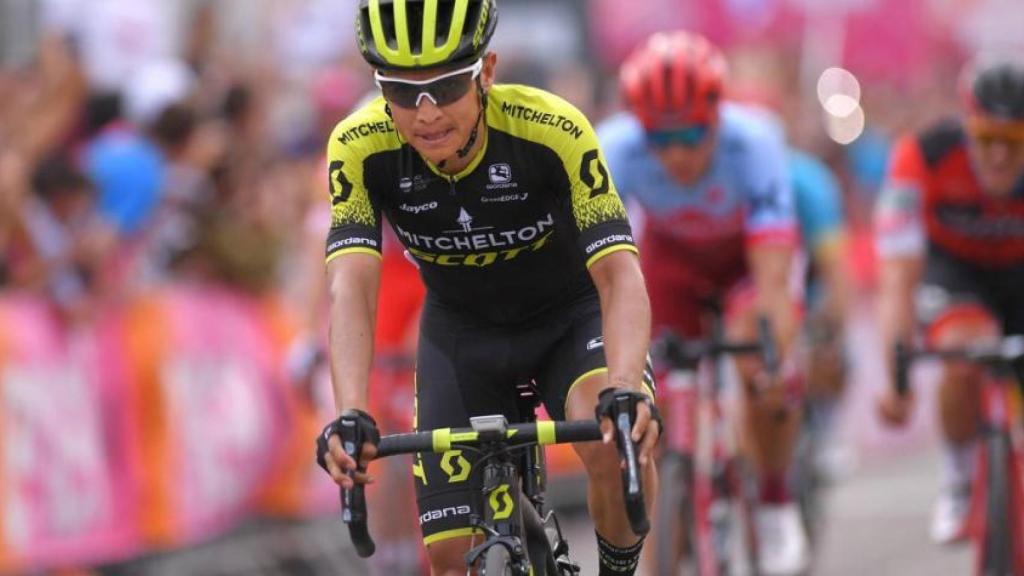 Esteban Chaves, durante la etapa de este martes.