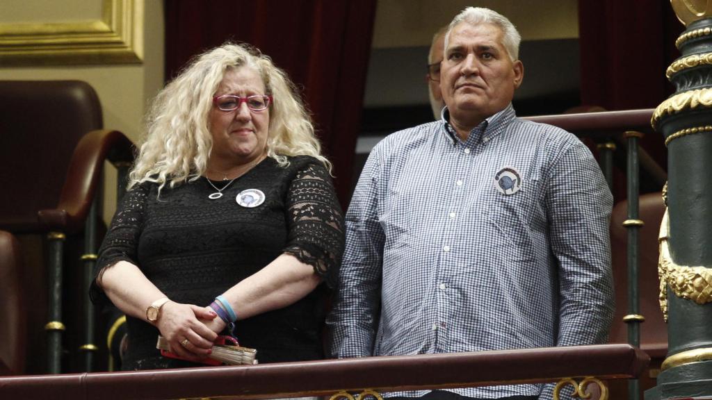 María del Mar Bermúdez y Francisco Palo en una sesión del Congreso donde se debate la Prisión Permanente Revisable.