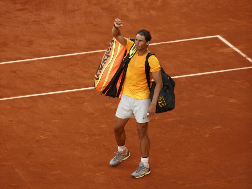 Nadal, tras caer eliminado con Thiem.