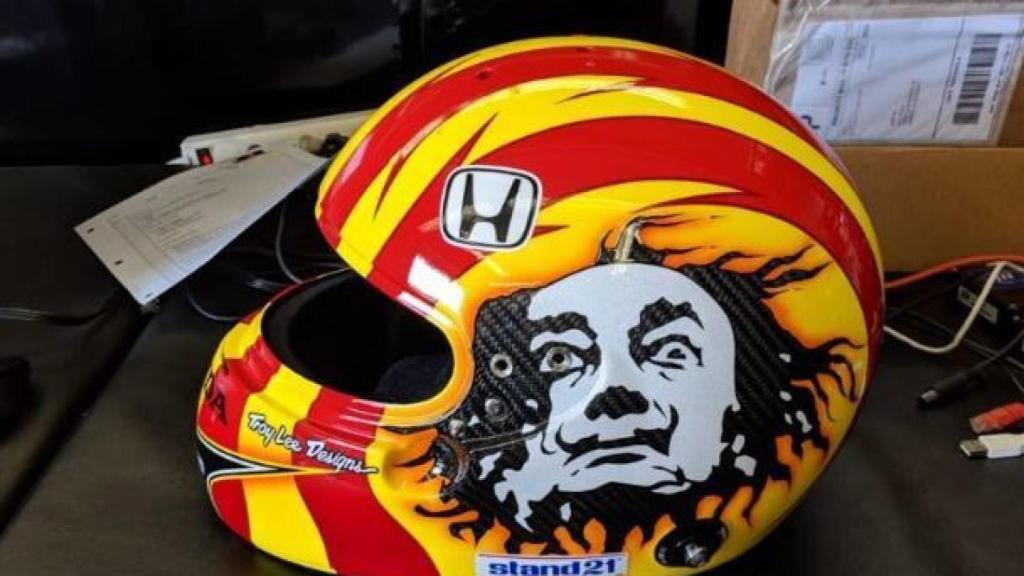 El casco de Oriol Servià.