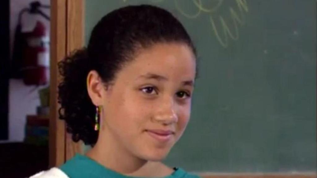 Markle en su preadolescencia.